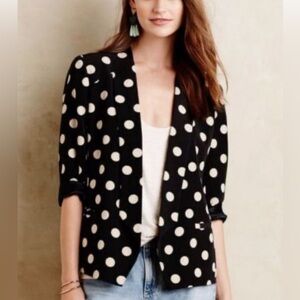 ANTHROPOLGIE COREY LYNN CALTER POLKADOT BLAZER